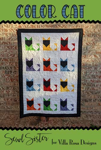 Color Cat - 32 x 48 -by Sewl Sister for Villa Rosa Designs