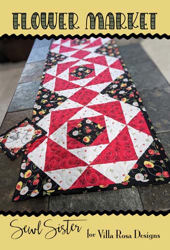 Flower Market- 15x45 runner -  by Sewl Sister for Villa Rosa Designs