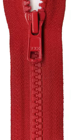YKK-  14" Separating Zipper - Red - Vision Activewear - VSP14-519