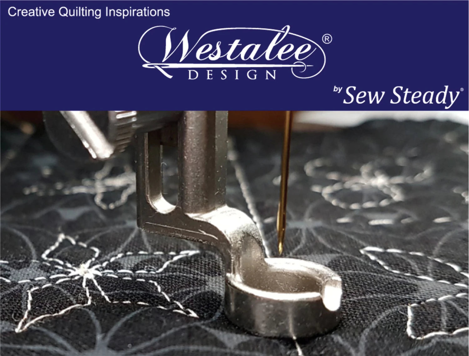 Low Shank ruler foot and 12" arc ruler by Westalee Design - machine quilting