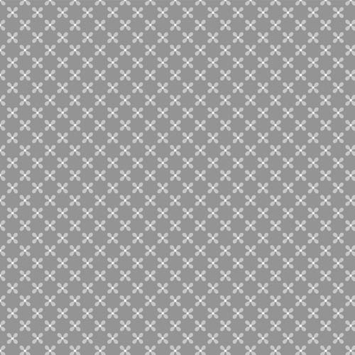 Windsong Meadow - Diagonal Flowers - Gray - Tone on tone floral geometric