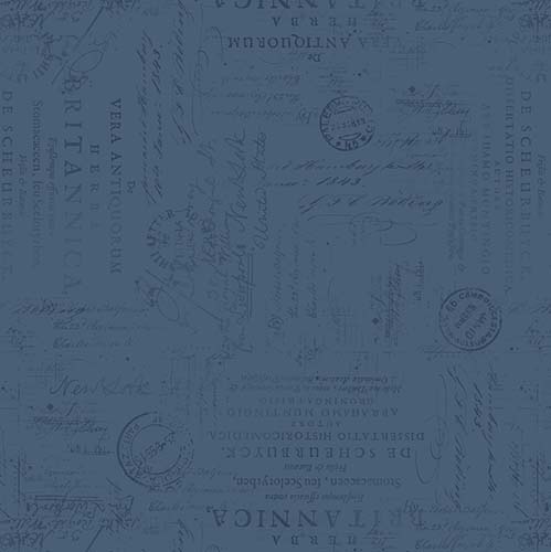 Garden Grace - Script - Navy - handwriting & text on dark blue
