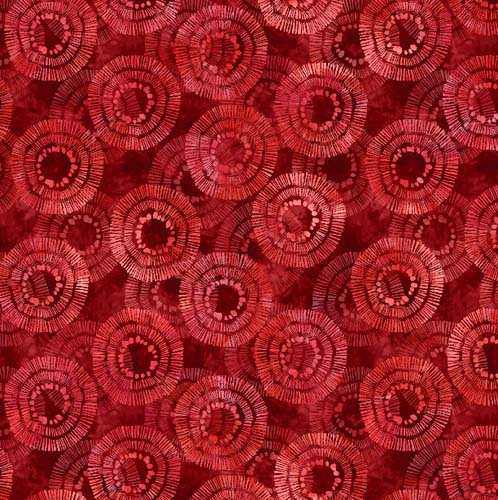 108in. Circle Burst - Red by Anne Rowan