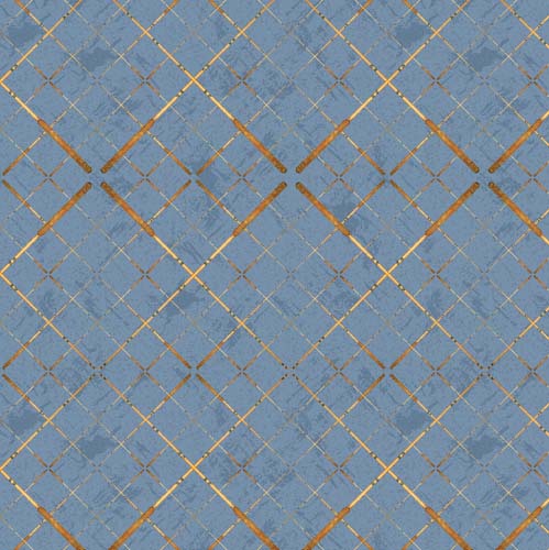 Gone Fishing - Plaid - Blue - blue & tan bias plaid