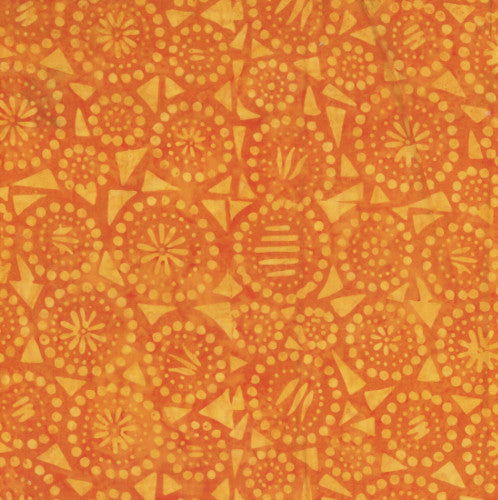 Batik - Geo-Circles - Orange