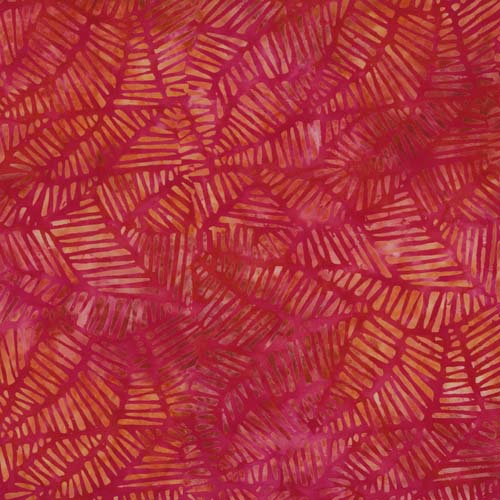 Batiks - Color Splash Batiks -Stylized Puzzle - Red/Orange - orange pieces