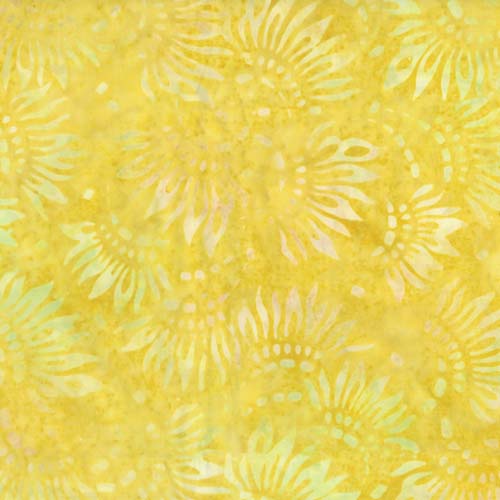 Celestial Dance Batik - Petals - Yellow