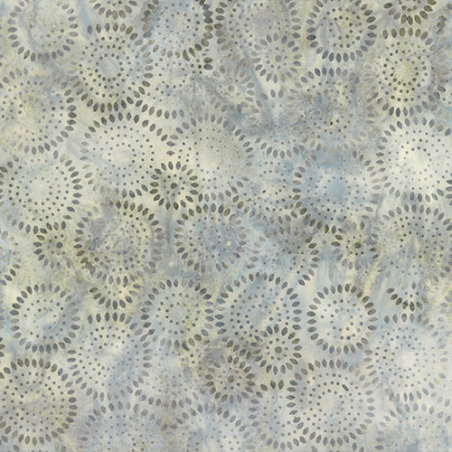 Celestial Dance Batik - Sunflower Seeds - Lt. Tan/ Gray