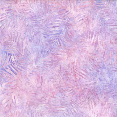 Jade Garden - Palm Leaves - White on marbled pink and purple