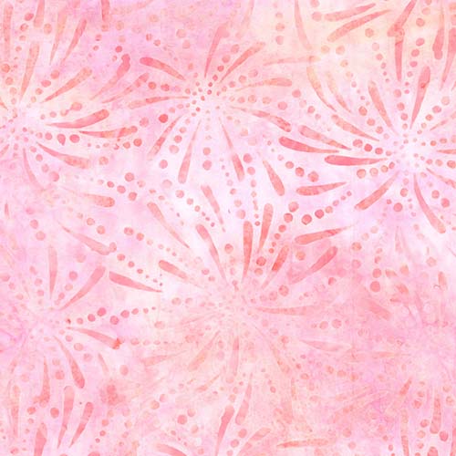 Candy Crush Batik - Fireworks - Lt. Pink - tone on tone pink bursts