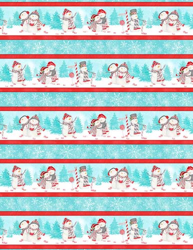 Frosty Merry Mints - Repeating Stripe - Multi