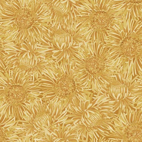 Chickadee Charm - Floral - Yellow - packed yellow mums