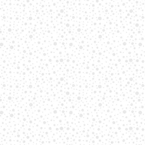 Essentials Cookie Dough - Dotty Dots - White - scattered dots on white