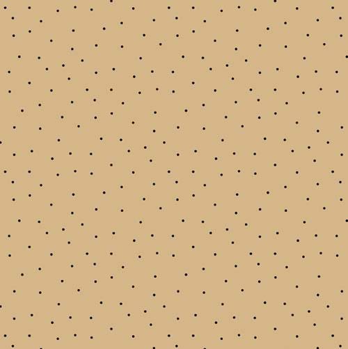 Essentials Pindots - Cork, black pindots on tan