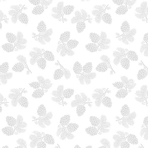 Essentials Stocking Stuffers -Pinecone - White -white on white pinecones