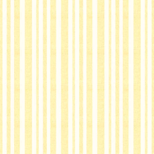 Lavender Lemonade - Linen Stripe - Lemon - yellow & cream stripe
