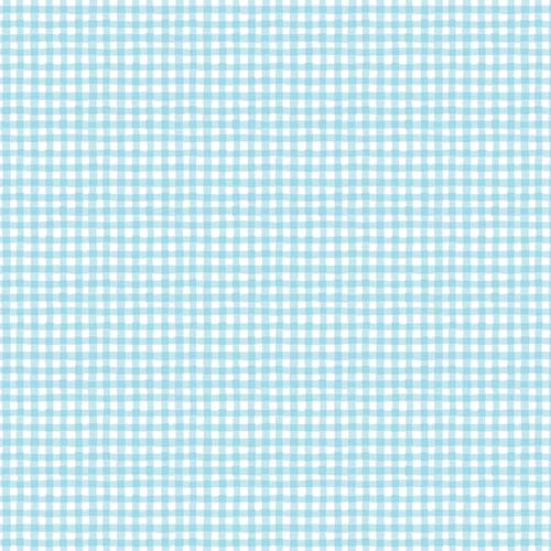 Rainbow Dreams - Gingham - Blue - light blue & white gingham check