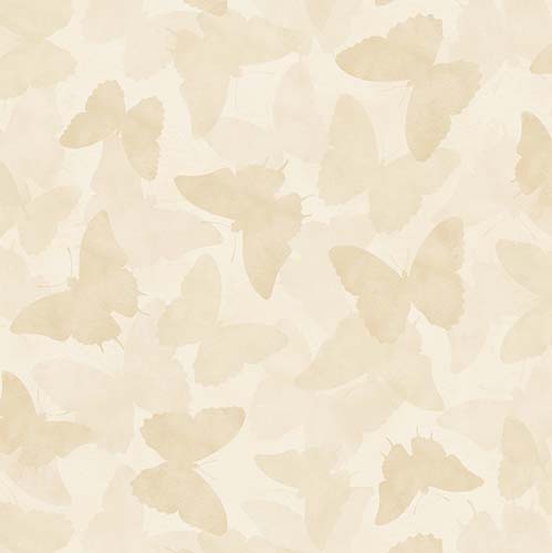 Daydream Garden - Butterflies- Tonal Cream - scattered butterflies