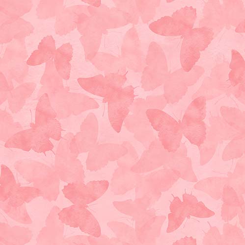 Daydream Garden - Butterflies- Tonal Pink - scattered pink butterflies