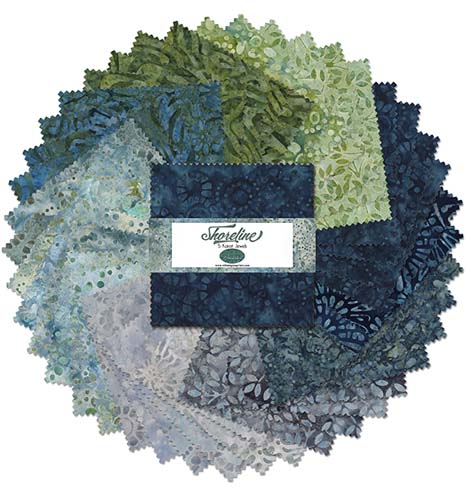 Shoreline Batik - 5 Karat Jewels - 42 5 inch squares