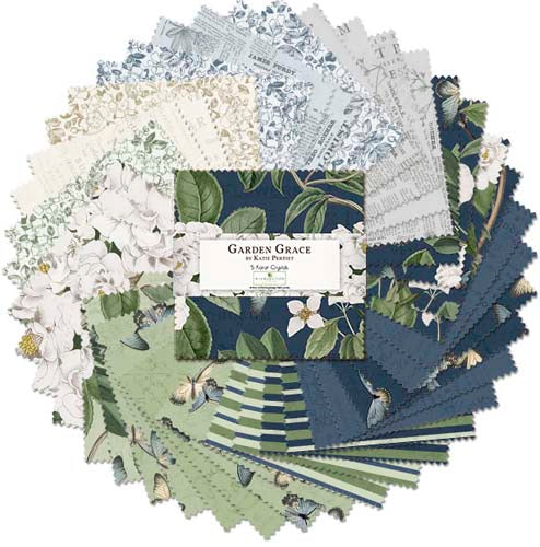 Garden Grace - 5 Karat Crystals - 42 5 inch squares