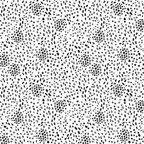 Night & Day - Dots - White - Black dot groups on white