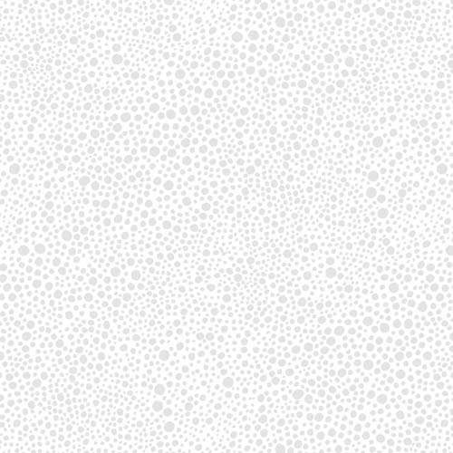 Essentials - Bubble Up - White on White - multi sized dots on white