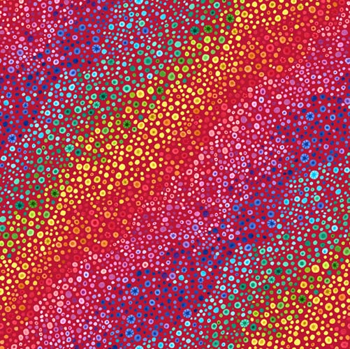 Bubble Up - Red - Rainbow of bubbles on red