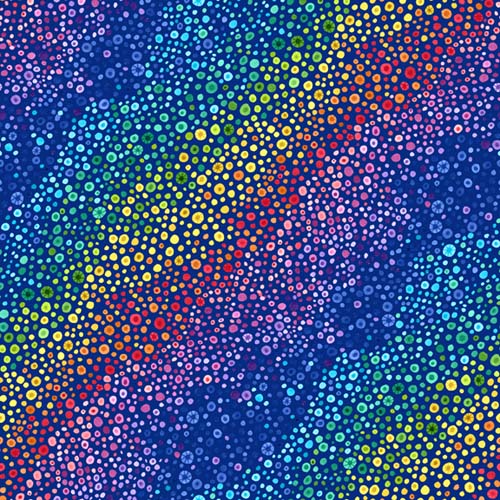 Bubble Up - Royal Blue - Rainbow of Bubbles on Royal Blue