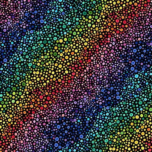 Bubble Up - Black - Rainbow of bubbles on black