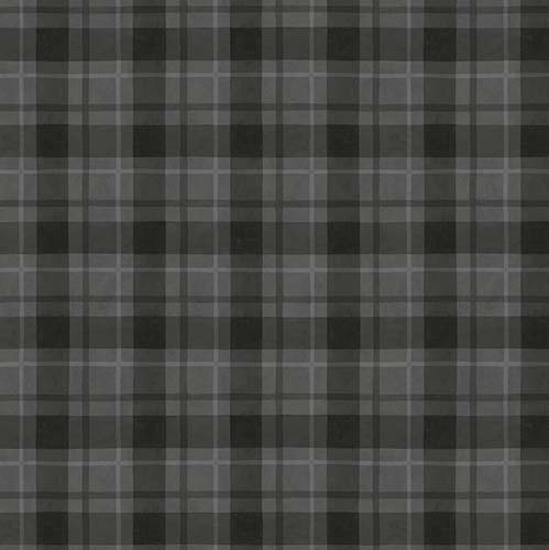 Sunflower Splendor  - Plaid - Black - black & gray plaid