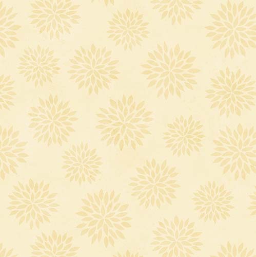 Sunflower Splendor  - Tonal Flowers - Cream - tone on tone cream flowers