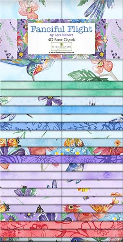 Fanciful Flight - 40 Karat Crystals - 40 2.5" strips