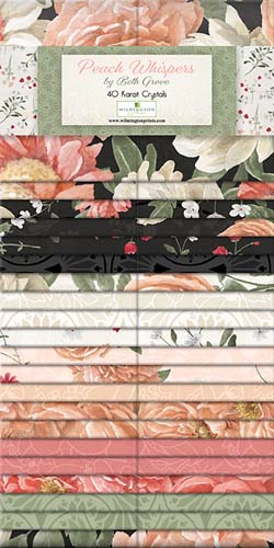 Peach Whispers - 40 Karat Crystals - 40 2.5 inch strips