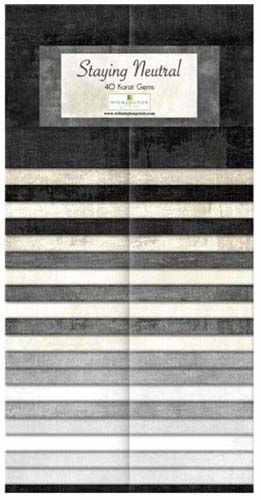 Staying Neutral - 40 Karat Gems - 2.5 inch strips in blacks, greys and whites