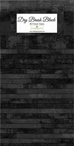 Dry Brush - 40 Karat Gems - Black - 40 2.5 inch strips
