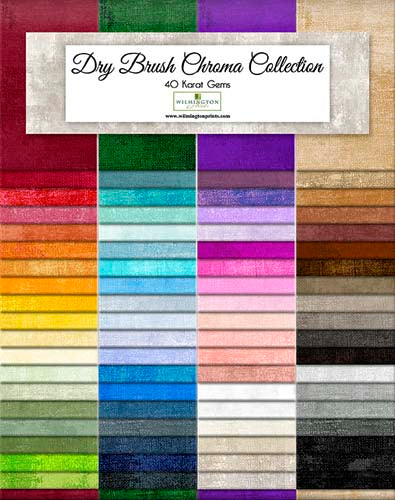 Dry Brush Chroma - 40 Karat Gems - 76 Strips - Multi -  76 2.5 inch strips