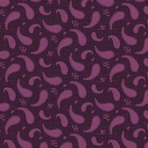 Rainbow Sampler - Large Paisley - Dark Purple