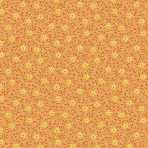 Rainbow Sampler - Floral Vine- Orange