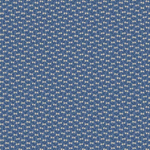 Radiance - Tiny Vines - Dark Denim - tan & blue vines on dark blue