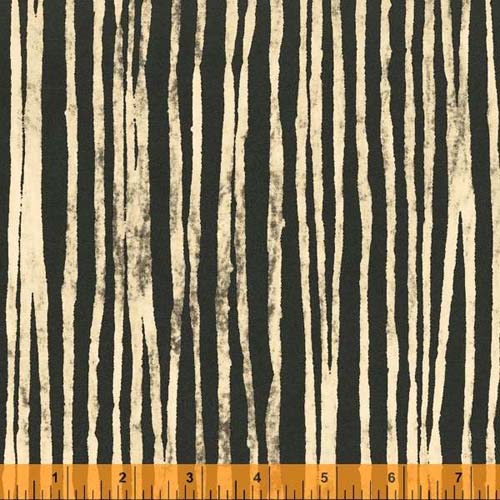 Line - Hand-dyed - Newsprintby Marcia Derse - black and cream lines