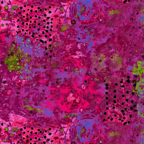 Spotted Graffiti - Digital Blackberry Patch - purple/pink/green by Marcia Derse