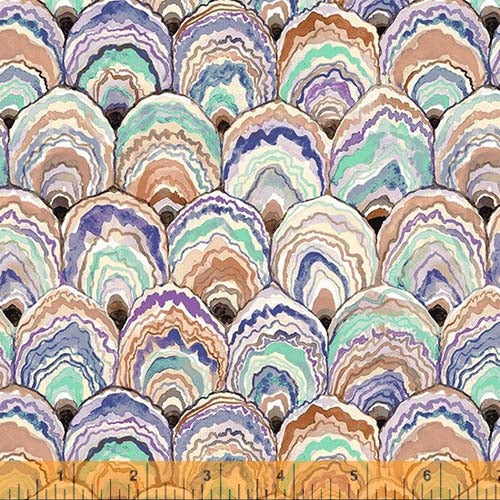 Deep Forest - Digital Oyster Forest - Spa - oyster fungi in cool colors