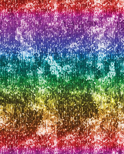 108" Wide Back - Rainbow Sequins - Multi - rainbow colored sequins