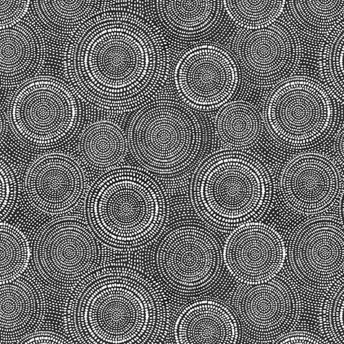 Radiance - Basics - White on Black - white dotted concentric circles on black