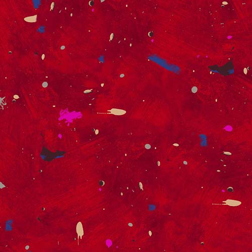 Marble Run - Splash - Crimson- dots & splashes on red by Marcia Derse