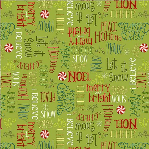 A Very Terri Christmas - Seasons Greetings - Mistletoe - Holiday words on green
