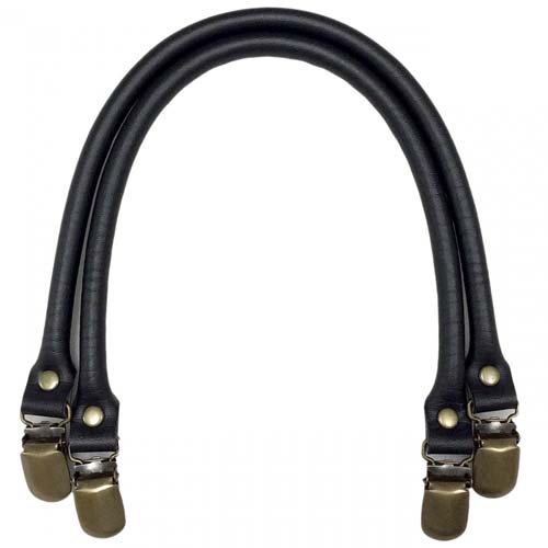 Leather Like Purse Handles - Black 16" - Inazuma YAK-4210-11