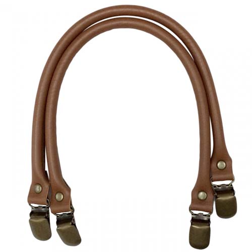 Leather Like Purse Handles - Brown 16" - Inazuma YAK-4210-540