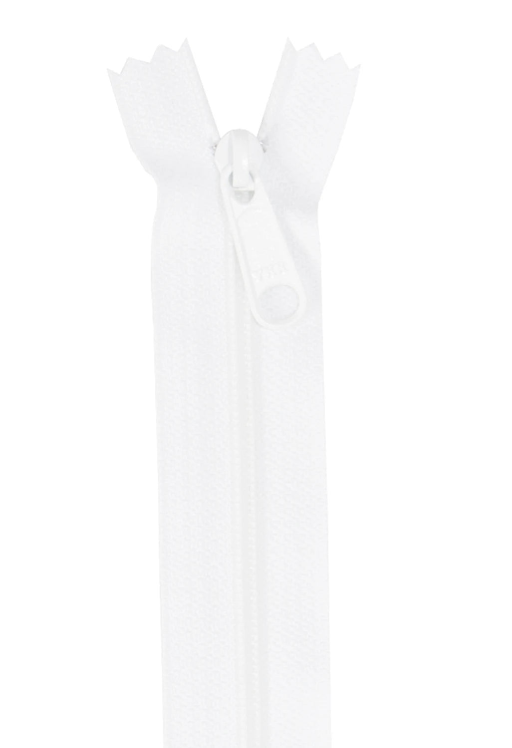 Single Slide Handbag Zipper - 24 inch - White from Byannie
